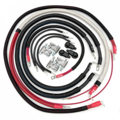 7.3 Powerstroke 2/0GA Battery Cable Kit 90 Degree Starter Lug Big7Kits